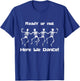 David S Pumpkins Here We Dance Funny Halloween T-Shirt - T-Shirt | Royal