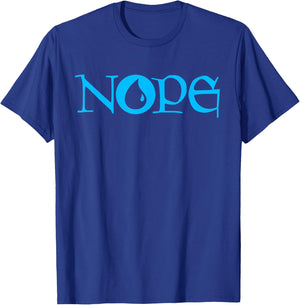 NOPE | Dark Blue Magic | Island Mana Symbol T-Shirt - T-Shirt | Royal