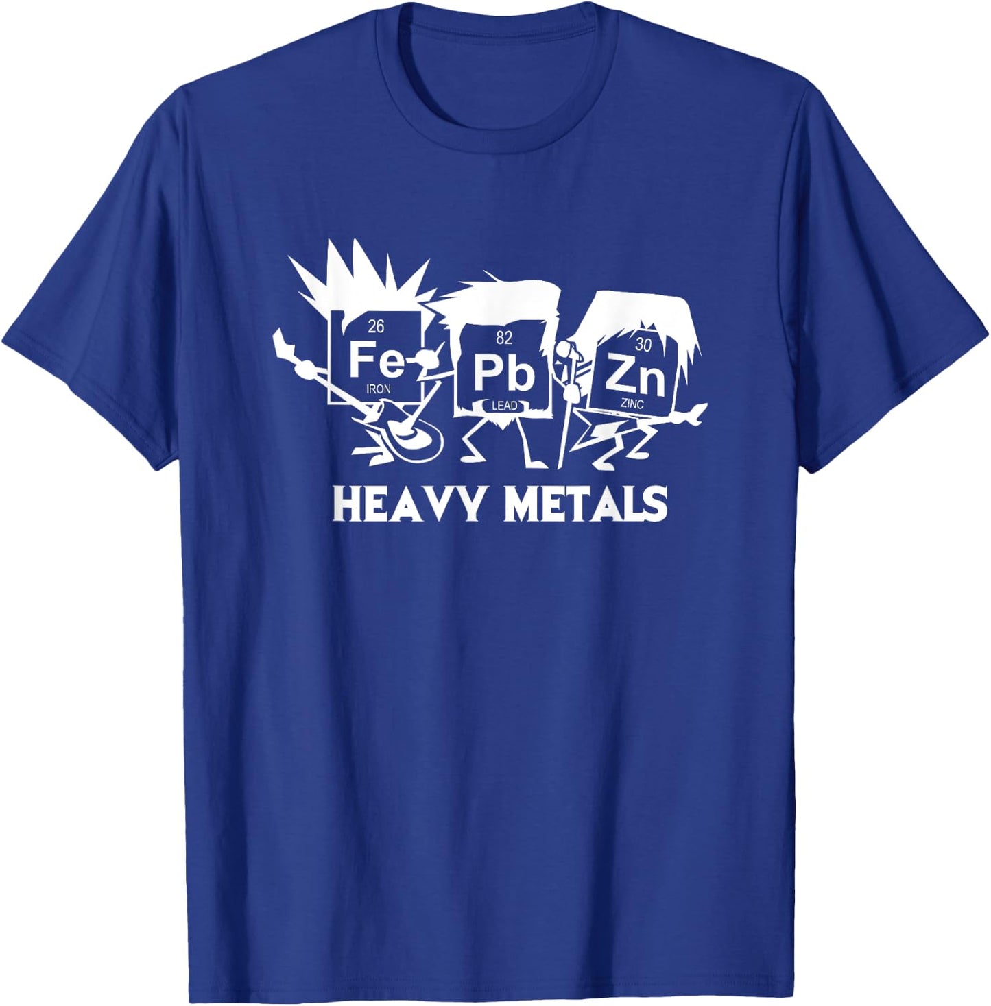 Funny Chemistry Heavy Metals T-Shirt - T-Shirt | Royal