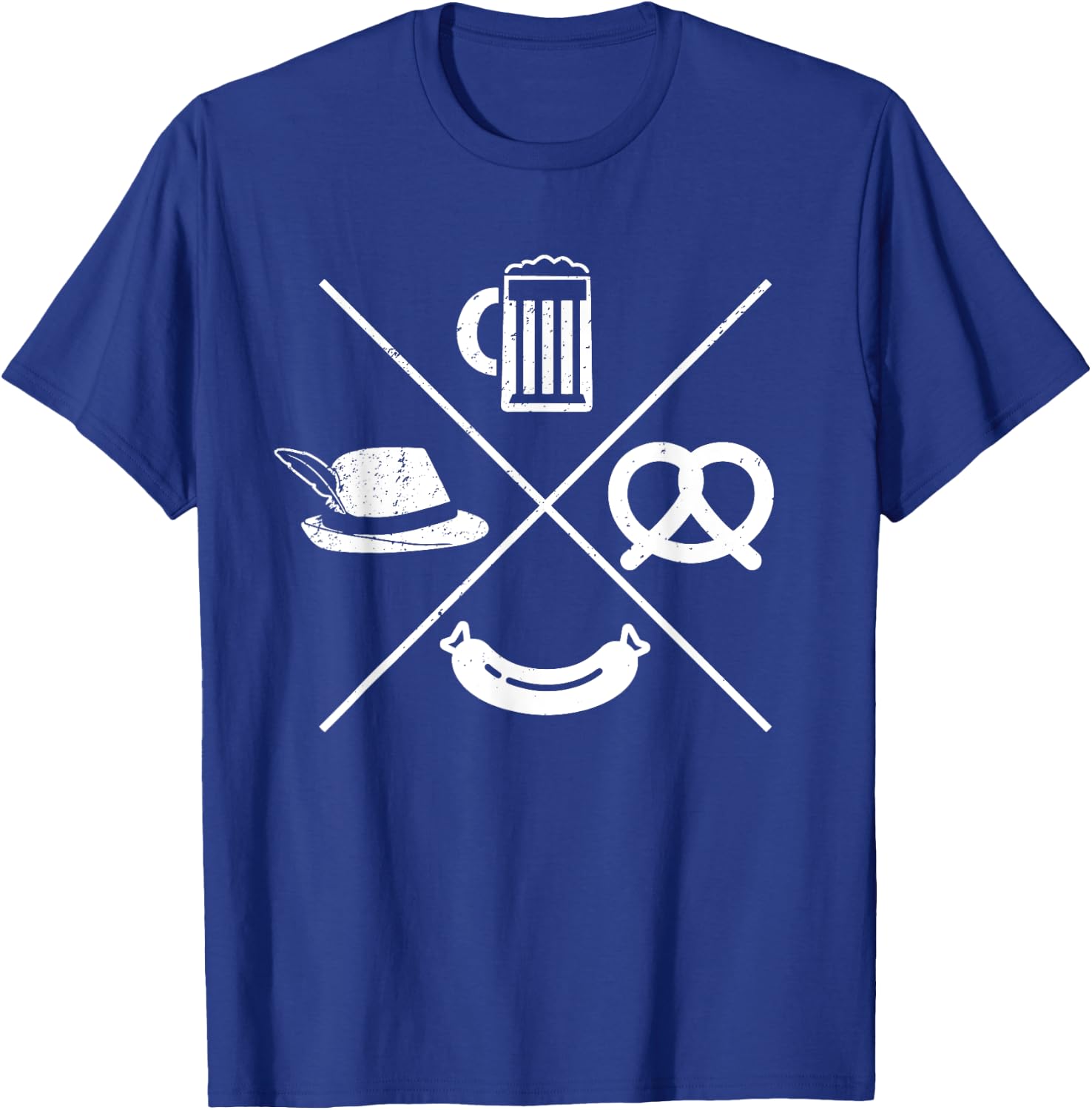 Oktoberfest - Beer Wurst Pretzel Funny German Souvenir Gift T-Shirt - T-Shirt | Royal
