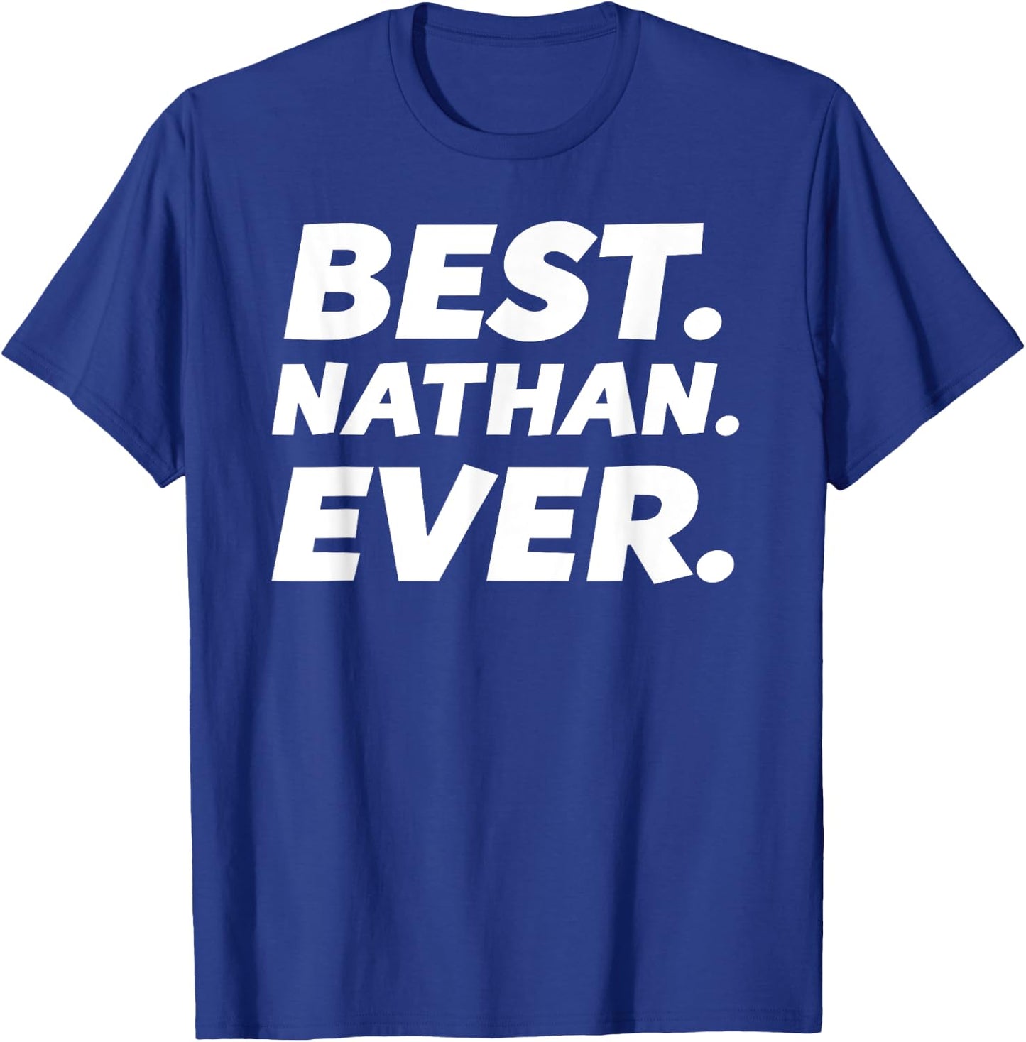 Funny Worlds Best Nathan Shirt Men Kid Nathan Name T-Shirt - T-Shirt | Royal