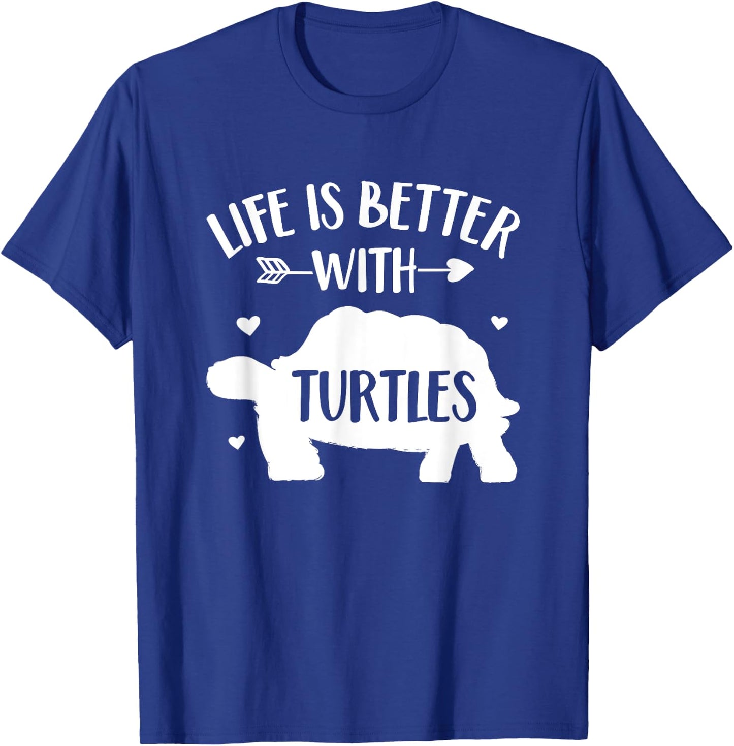 Turtle Lover Gift 'Life Is Better With Turtles' Funny Turtle T-Shirt - T-Shirt | Royal