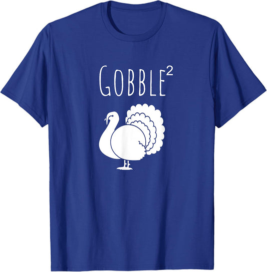Funny Gobble Squared Turkey Day Thanksgiving Hunter T-Shirt - T-Shirt | Royal