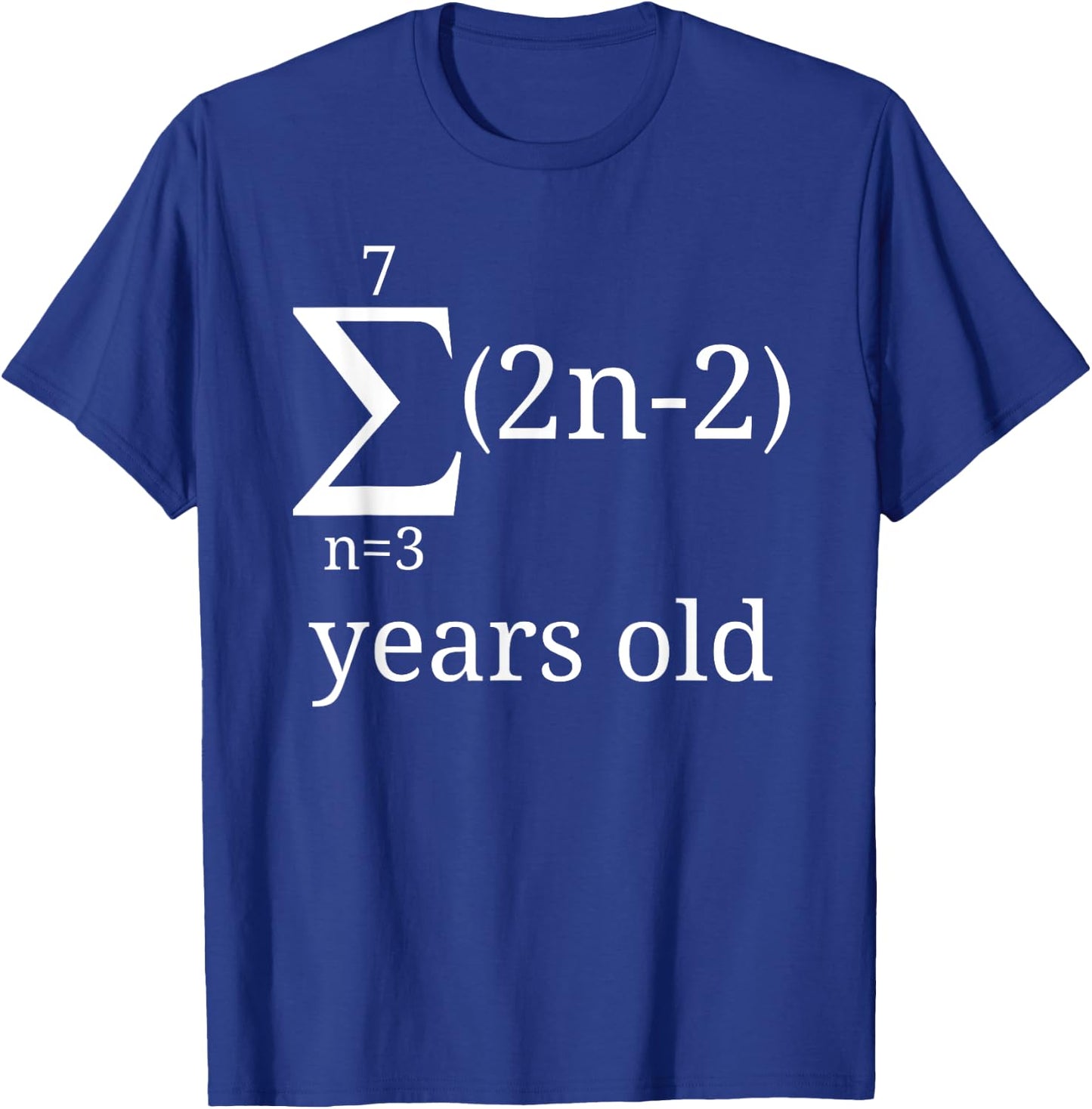 Funny Geeky Math Shirt-40th Birthday 40 Years Old Math Lover T-Shirt - T-Shirt | Royal