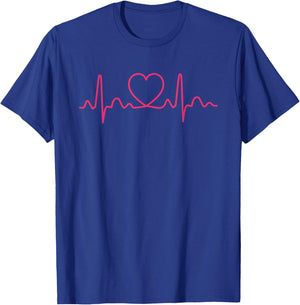 Heartbeat Doctor Nurse Medical T-Shirt - T-Shirt | Royal