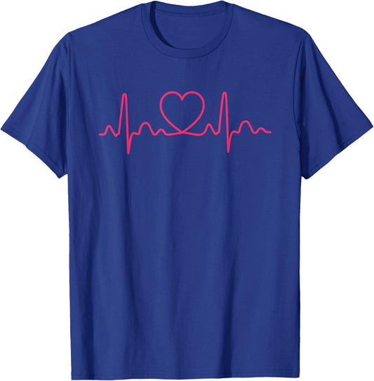 Heartbeat Doctor Nurse Medical T-Shirt - T-Shirt | Royal