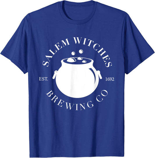 Salem Witches Brewing Company est 1692 Halloween T-Shirt - T-Shirt | Royal