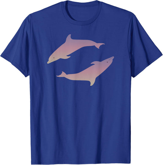 Dolphin Shirt Vaporwave Aesthetic T-Shirt - T-Shirt | Royal