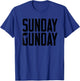 Sunday Gunday Gun Shooting Pistol Firearms T Shirt T-Shirt - T-Shirt | Royal