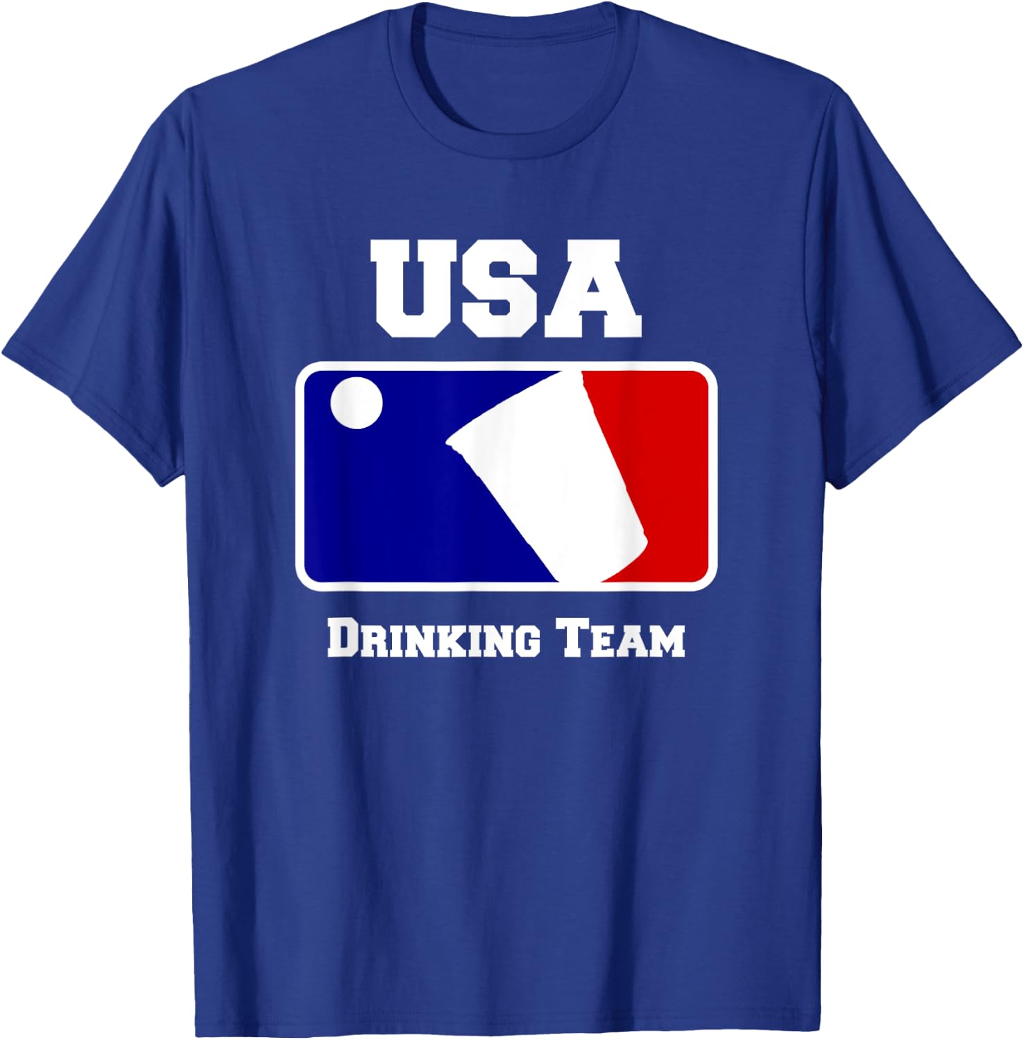 USA Drinking Team Funny Party Beer Pong Game T-Shirt - T-Shirt | Royal