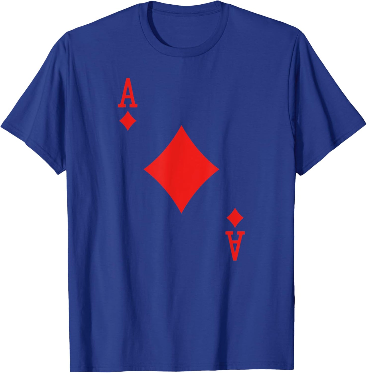 Poker Card Ace Of Diamonds Halloween Costume T-Shirt - T-Shirt | Royal