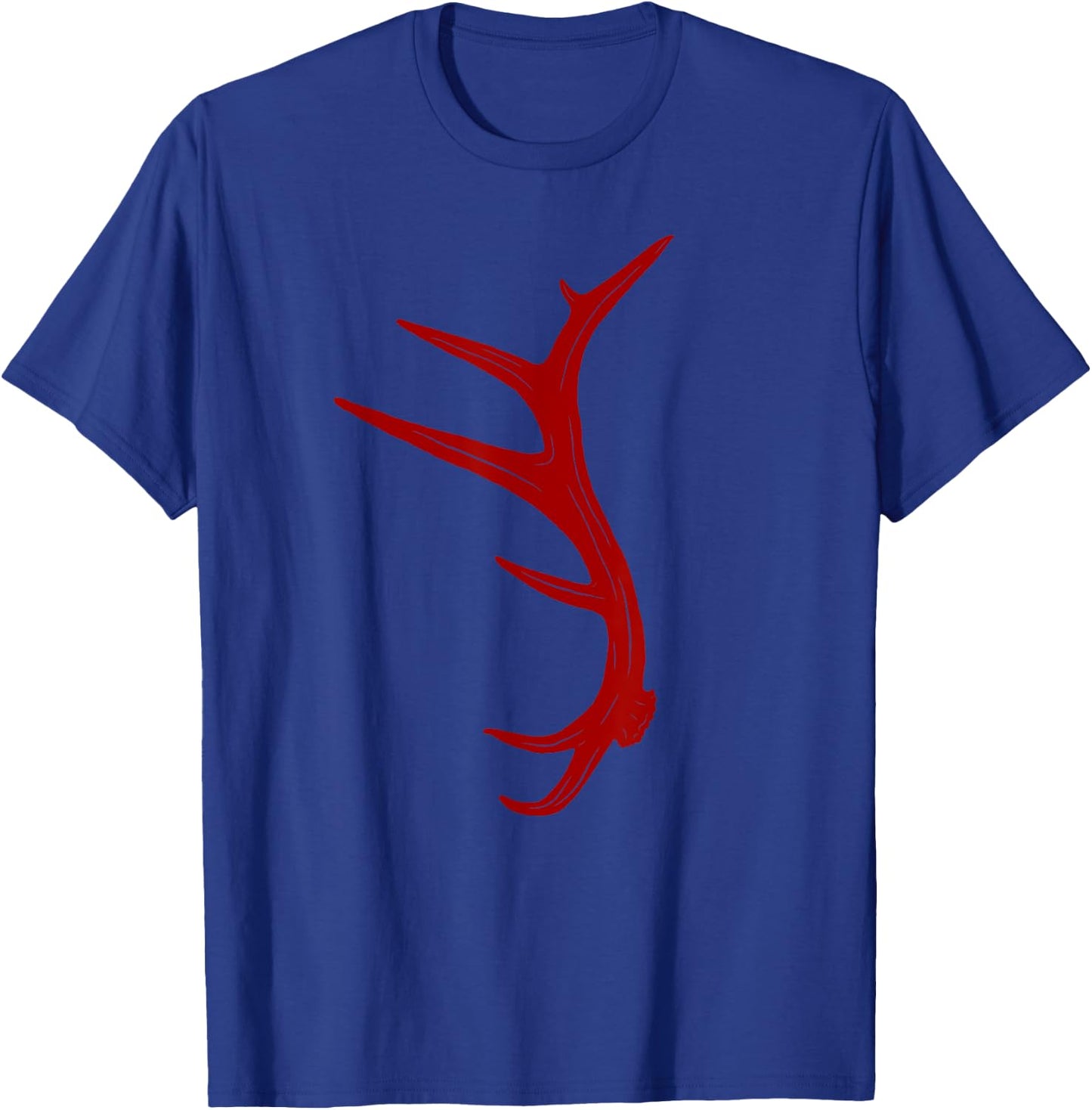 Elk Hunting Bull Antler Shed T-Shirt - T-Shirt | Royal