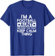 Keep Calm Football Aunt Funny Aunts Auntie T Shirt Gifts T-Shirt - T-Shirt | Royal
