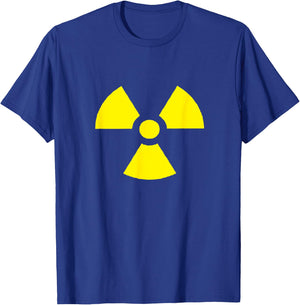 Nuclear Warning Radiology Danger Sign Radioactivity T-Shirt - T-Shirt | Royal