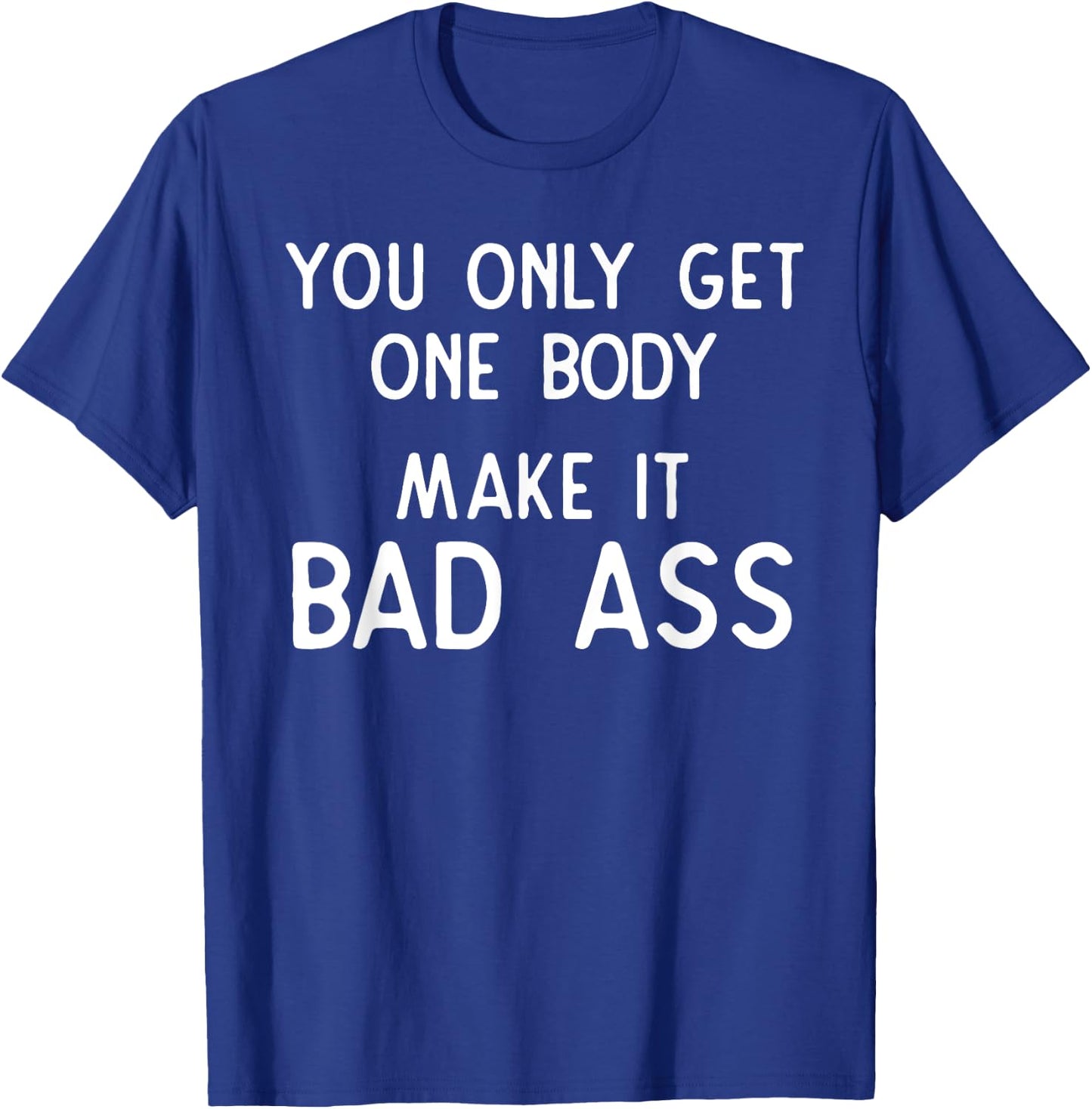 Gym Motivational Quote Gift Workout Fitness Meme Slogan T-Shirt - T-Shirt | Royal