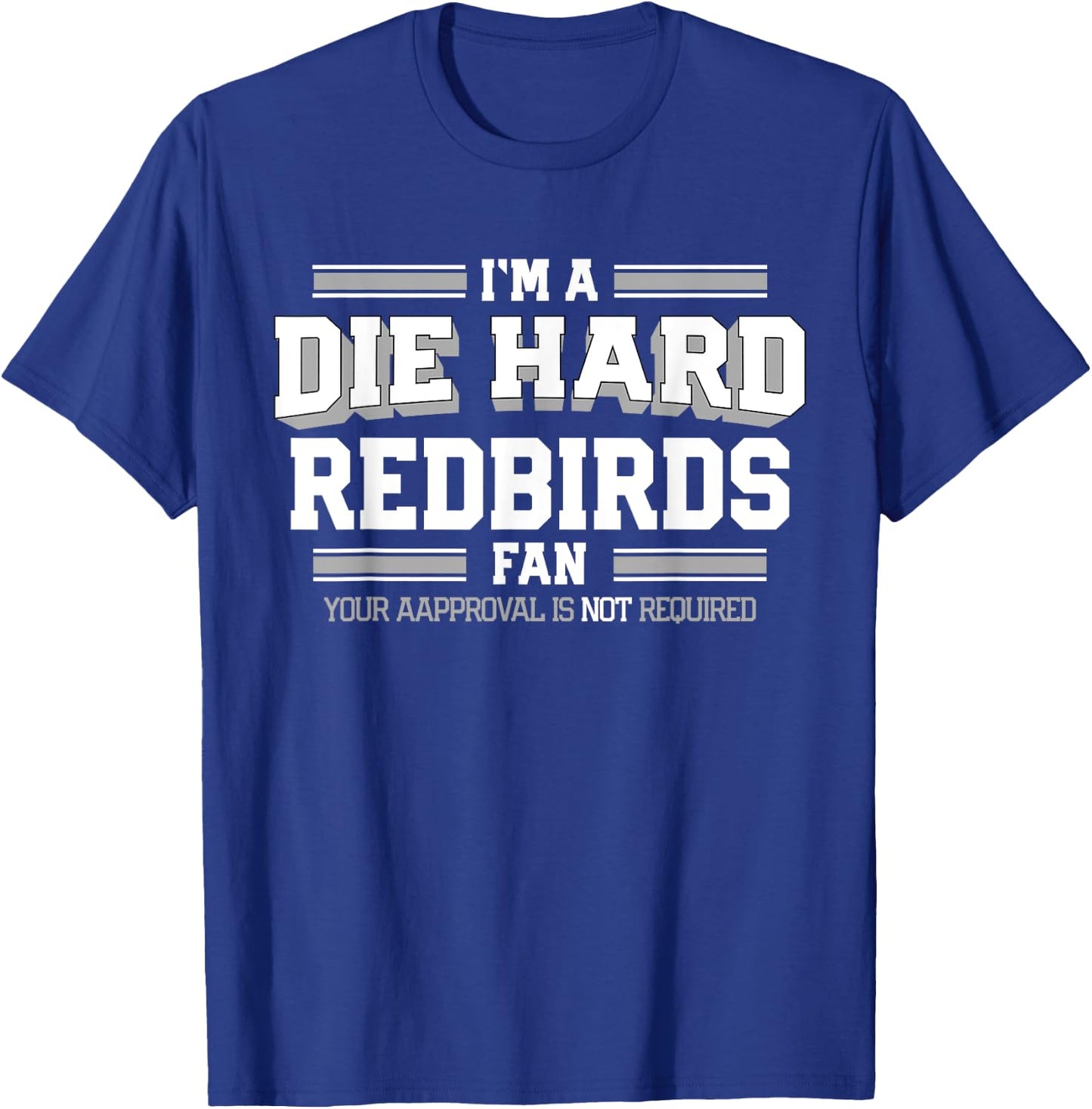 Redbirds Alton Die Hard Fan HS T-Shirt - T-Shirt | Royal