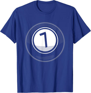 Matching Halloween Costume Set Billiard Balls 7 Ball T-Shirt - T-Shirt | Royal