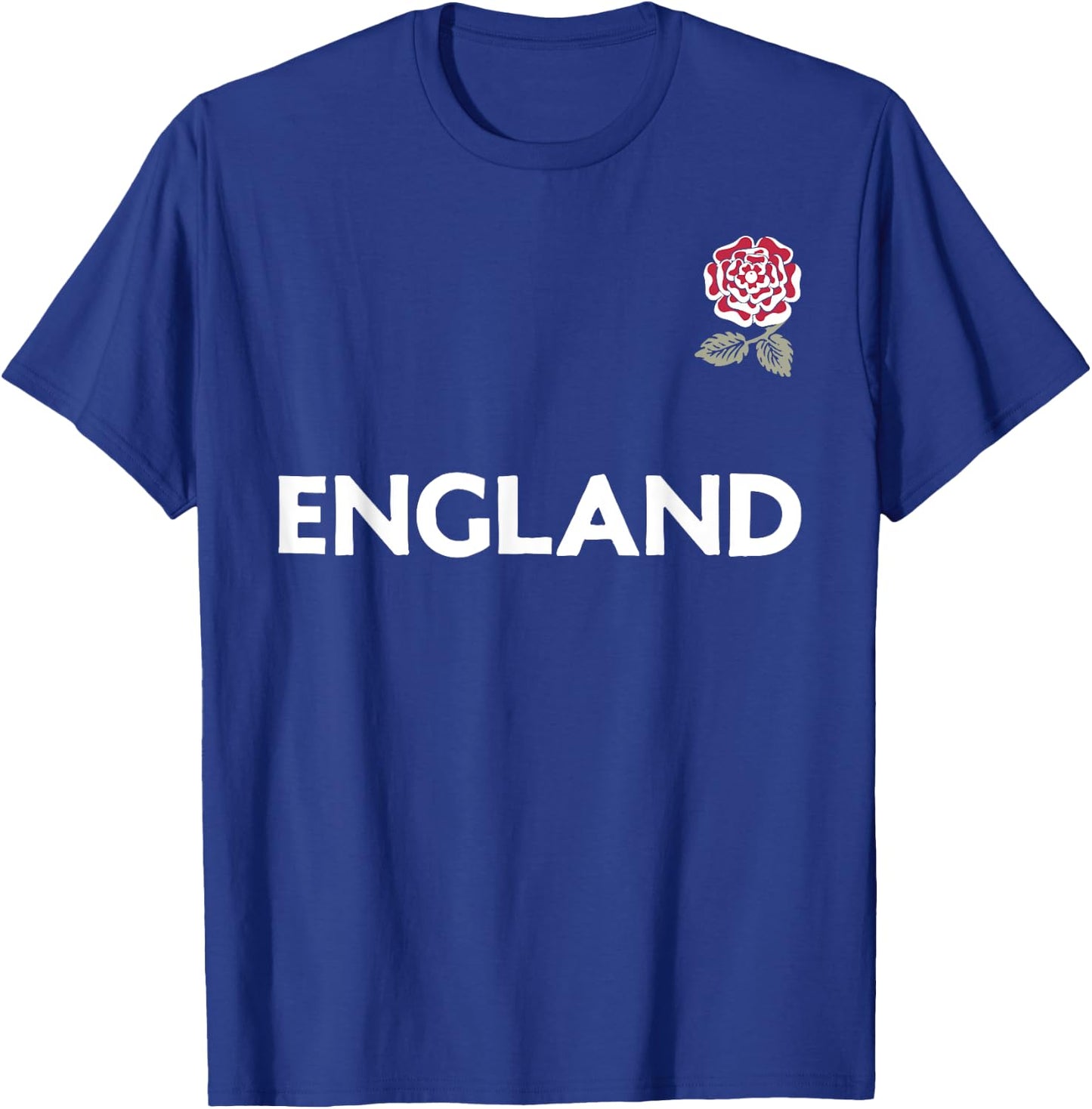 England Rugby Style (Vintage Rose Crest) T-Shirt - T-Shirt | Royal