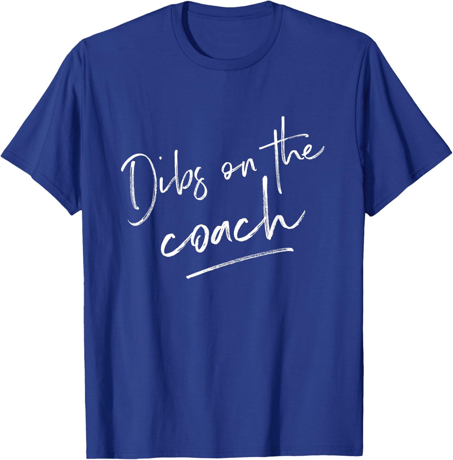Dibs On The Coach Shirt for Coach's Wife Funny Baseball T-Shirt - T-Shirt | Royal