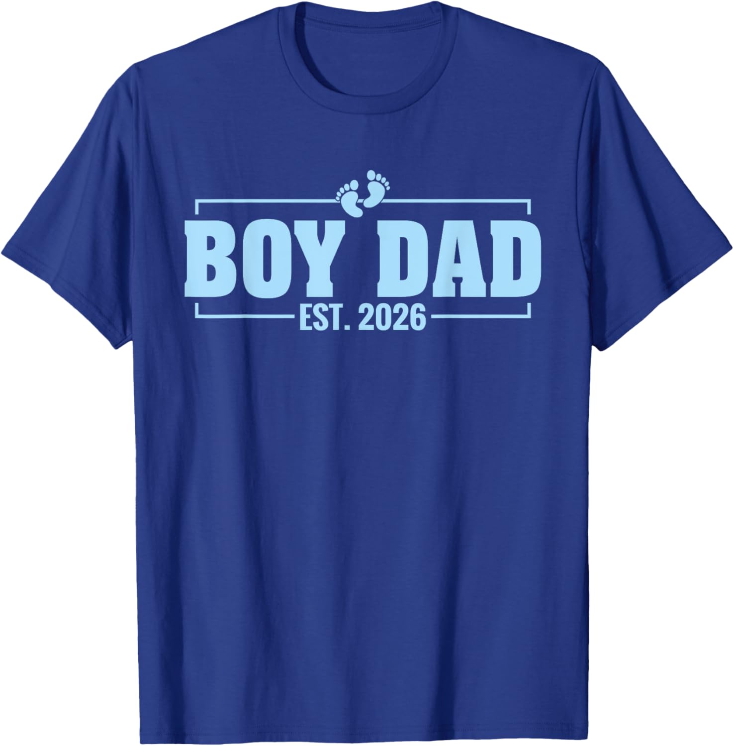 Boy Dad Est. 2026 Dad of Boys To Be 2026 Daddy Fathers Day T-Shirt - T-Shirt | Royal