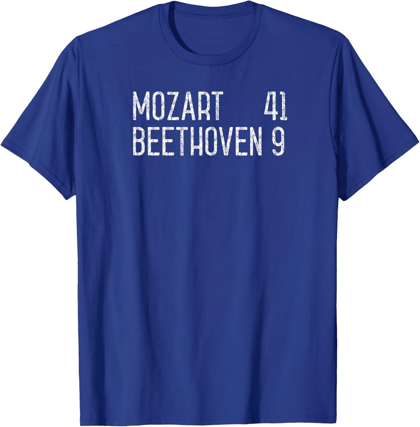 Mozart Beethoven Symphony Scoreboard funny classical music T-Shirt - T-Shirt | Royal