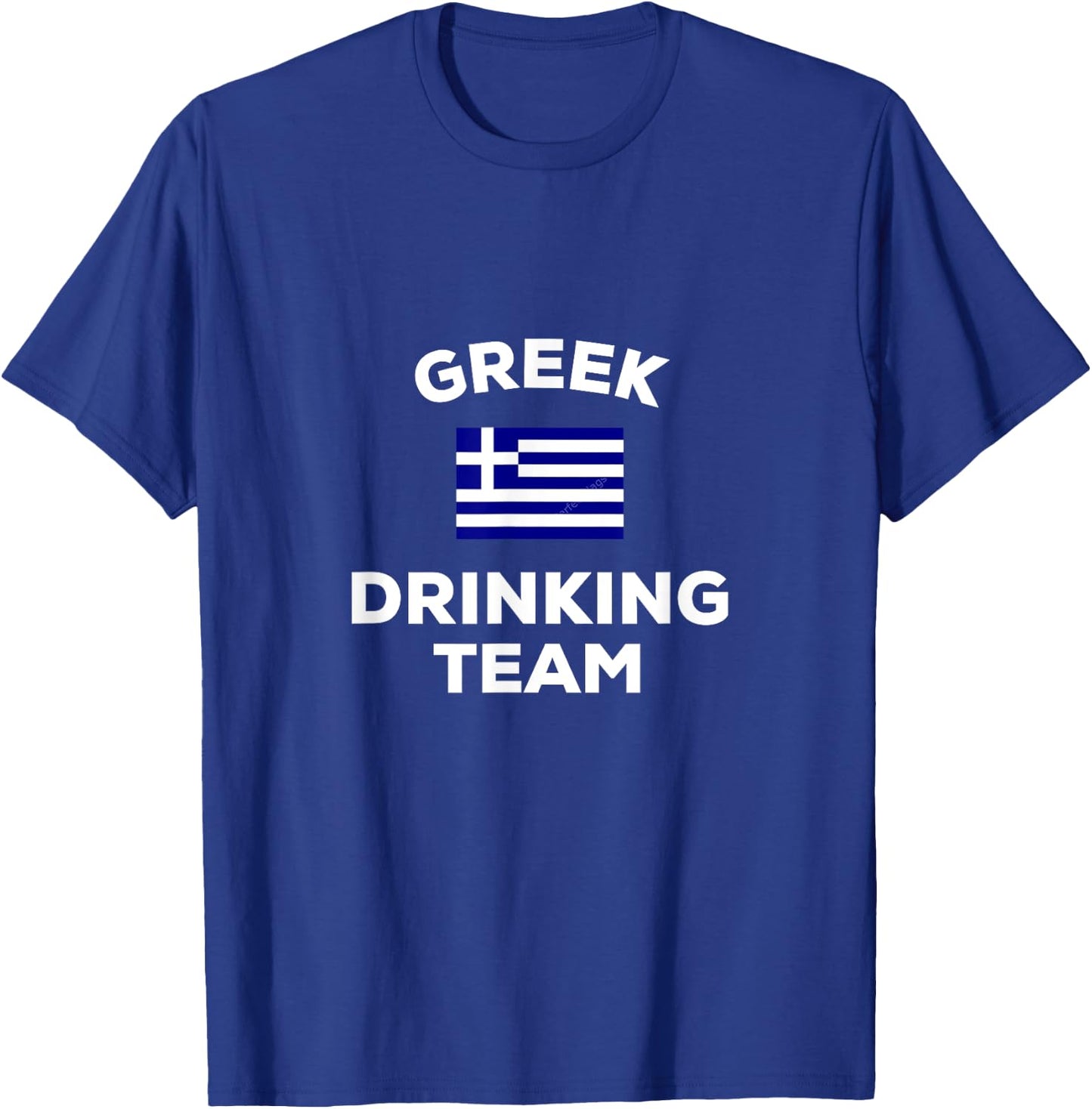 Greece Greek Drinking Team Beer Flag Party Alcohol Drunk T-Shirt - T-Shirt | Royal