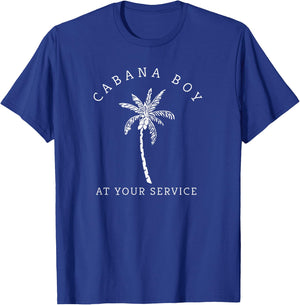 Cabana Boy Funny Novelty Humor Meme Palm Tree Illustration T-Shirt - T-Shirt | Royal