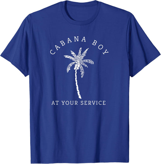 Cabana Boy Funny Novelty Humor Meme Palm Tree Illustration T-Shirt - T-Shirt | Royal