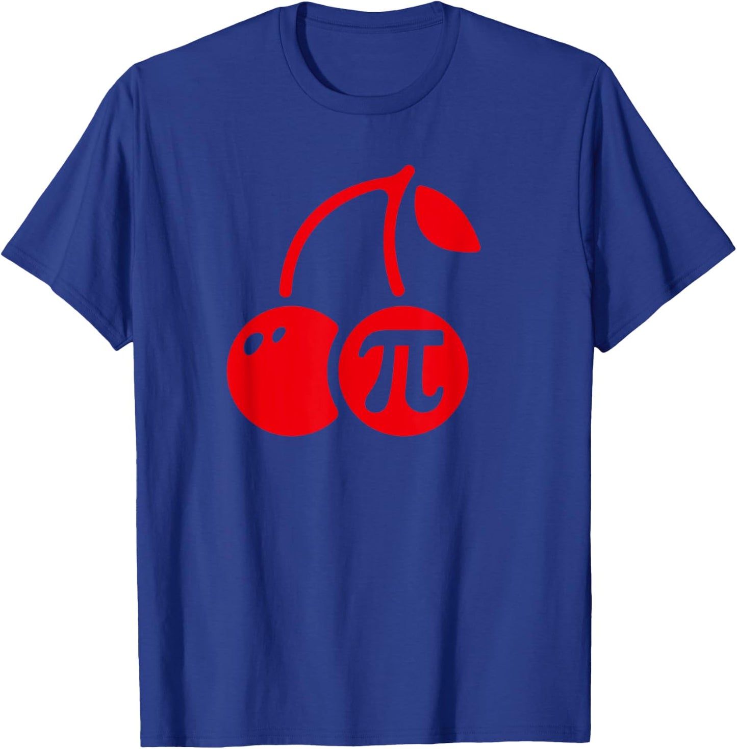 Cherry Pi Day Funny Math Nerd Pie Teacher 3.14 Men Women Girls Kids T-Shirt - T-Shirt | Royal