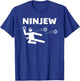 Ninjew Funny Star of David Jewish Ninja T-Shirt - T-Shirt | Royal
