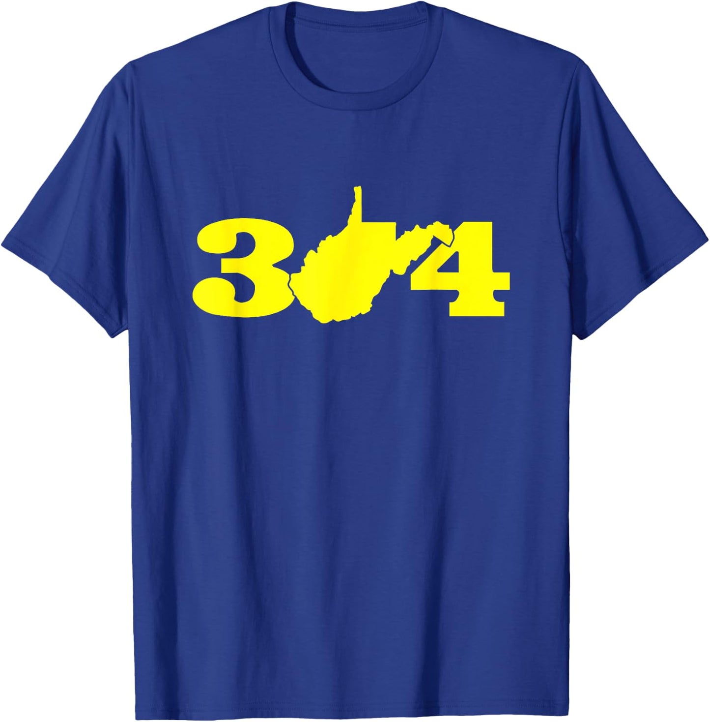 304 West Virginia Blue and Gold T-Shirt - T-Shirt | Royal