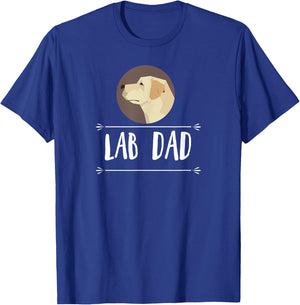 Lab Dad! Yellow Labrador Retriever Dog Gift Men Women Girls Kids T-Shirt - T-Shirt | Royal