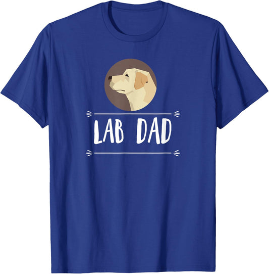 Lab Dad! Yellow Labrador Retriever Dog Gift Men Women Girls Kids T-Shirt - T-Shirt | Royal