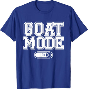 Goat Mode On Costume Funny Mountain Climber Animal T-Shirt - T-Shirt | Royal