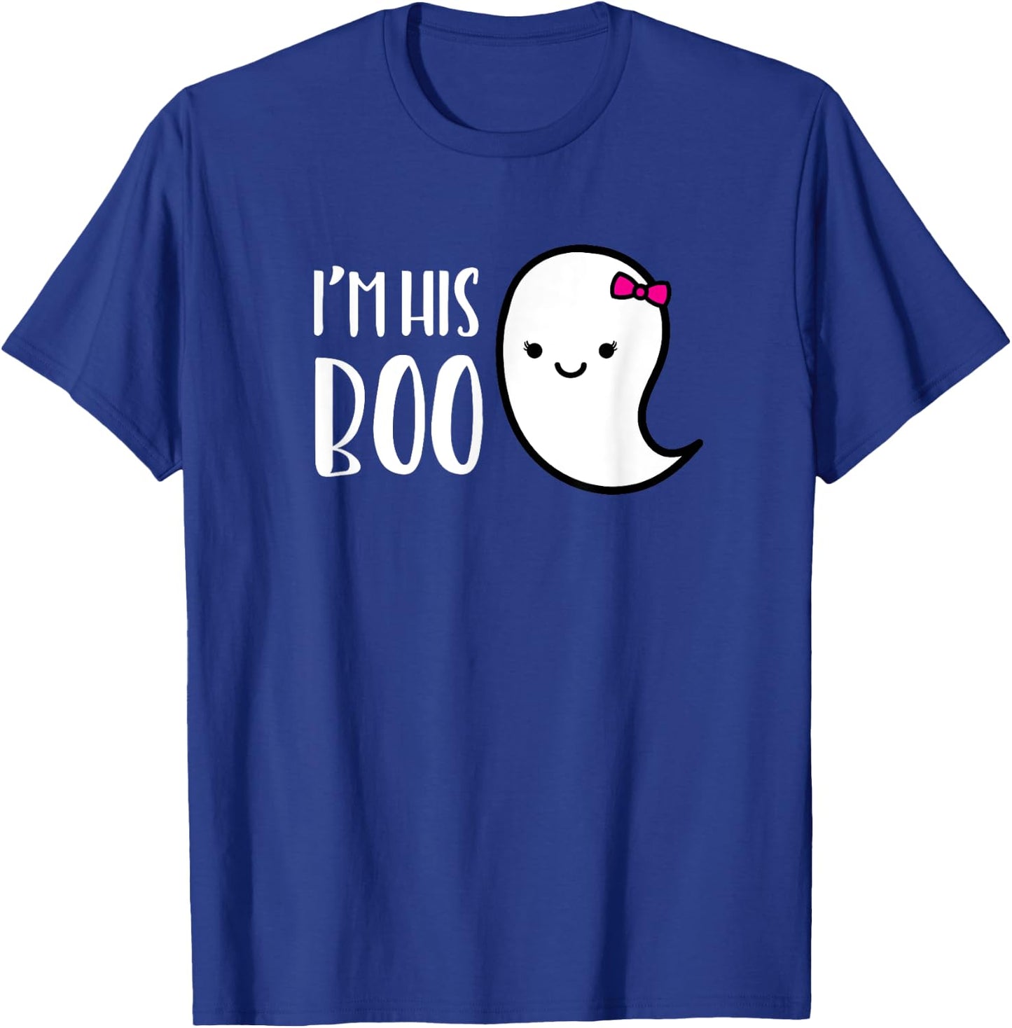 MATCHING SET I'm His or Her Boo Halloween Ghost Couple Shirt T-Shirt - T-Shirt | Royal