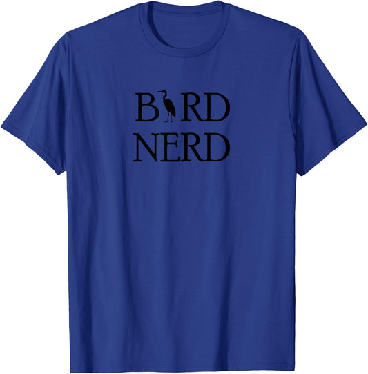 Bird Nerd for birder or birdwatcher with Blue Heron T-Shirt - T-Shirt | Royal