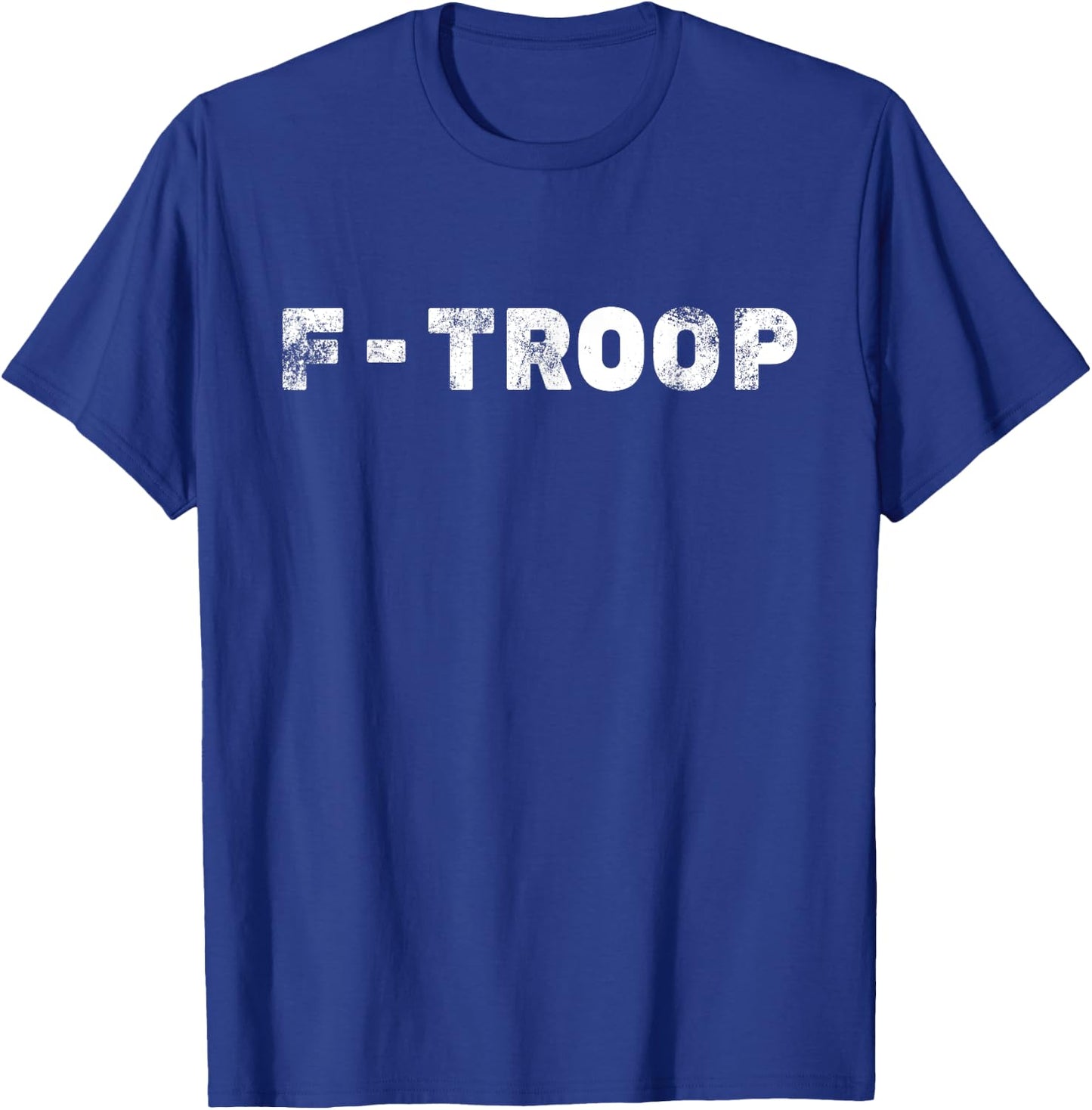 F-Troop Company - Military College Shirt - Vintage T-Shirt - T-Shirt | Royal