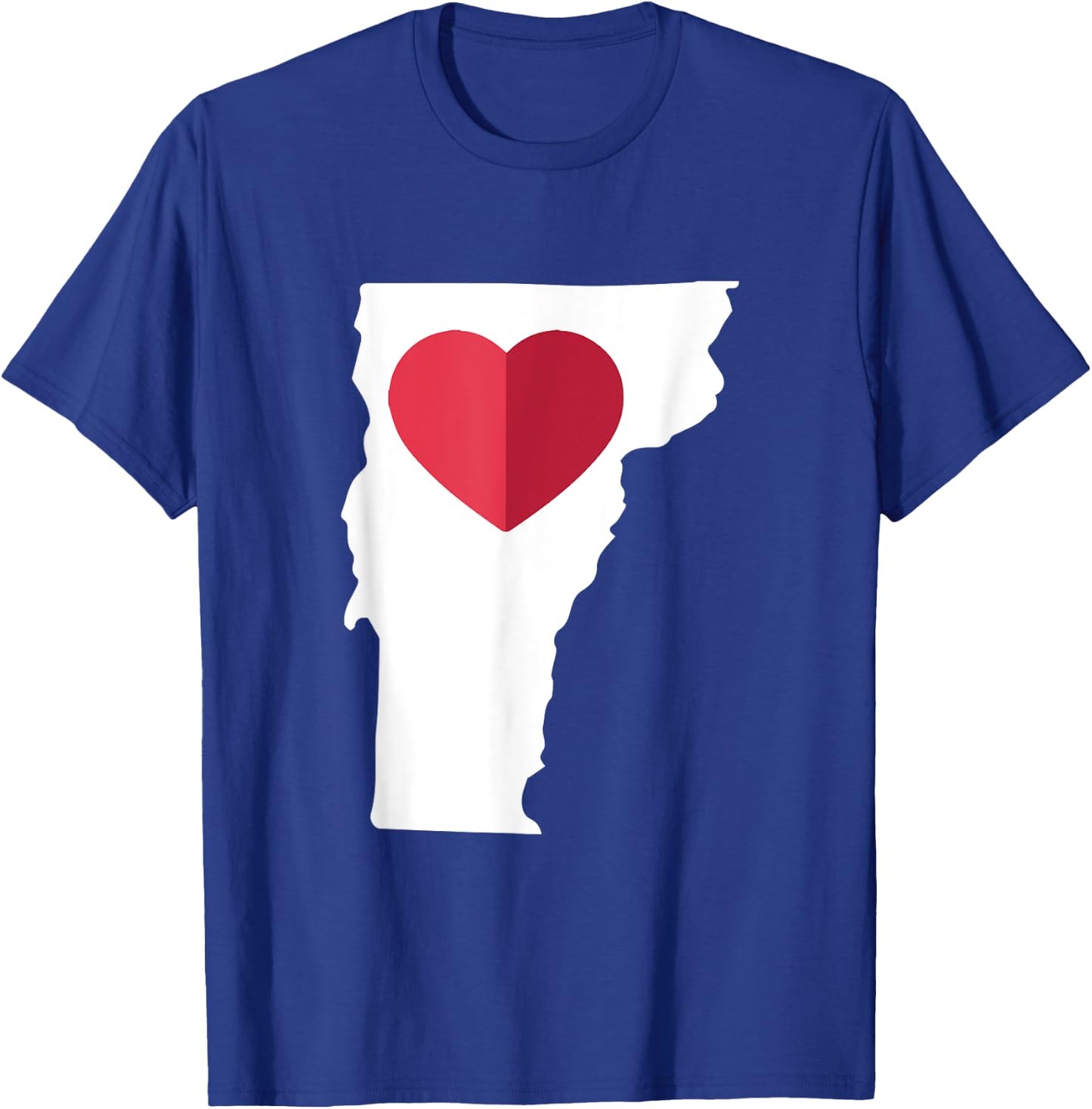 I Love Vermont VT Funny State Pride Heart Gift Souvenir T-Shirt - T-Shirt | Royal