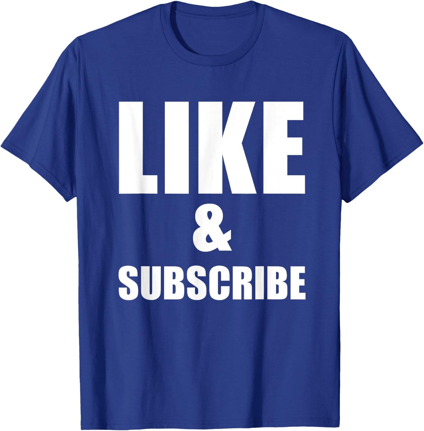 Like And Subscribe Meme Video Vlogger Social Media Tubers T-Shirt - T-Shirt | Royal