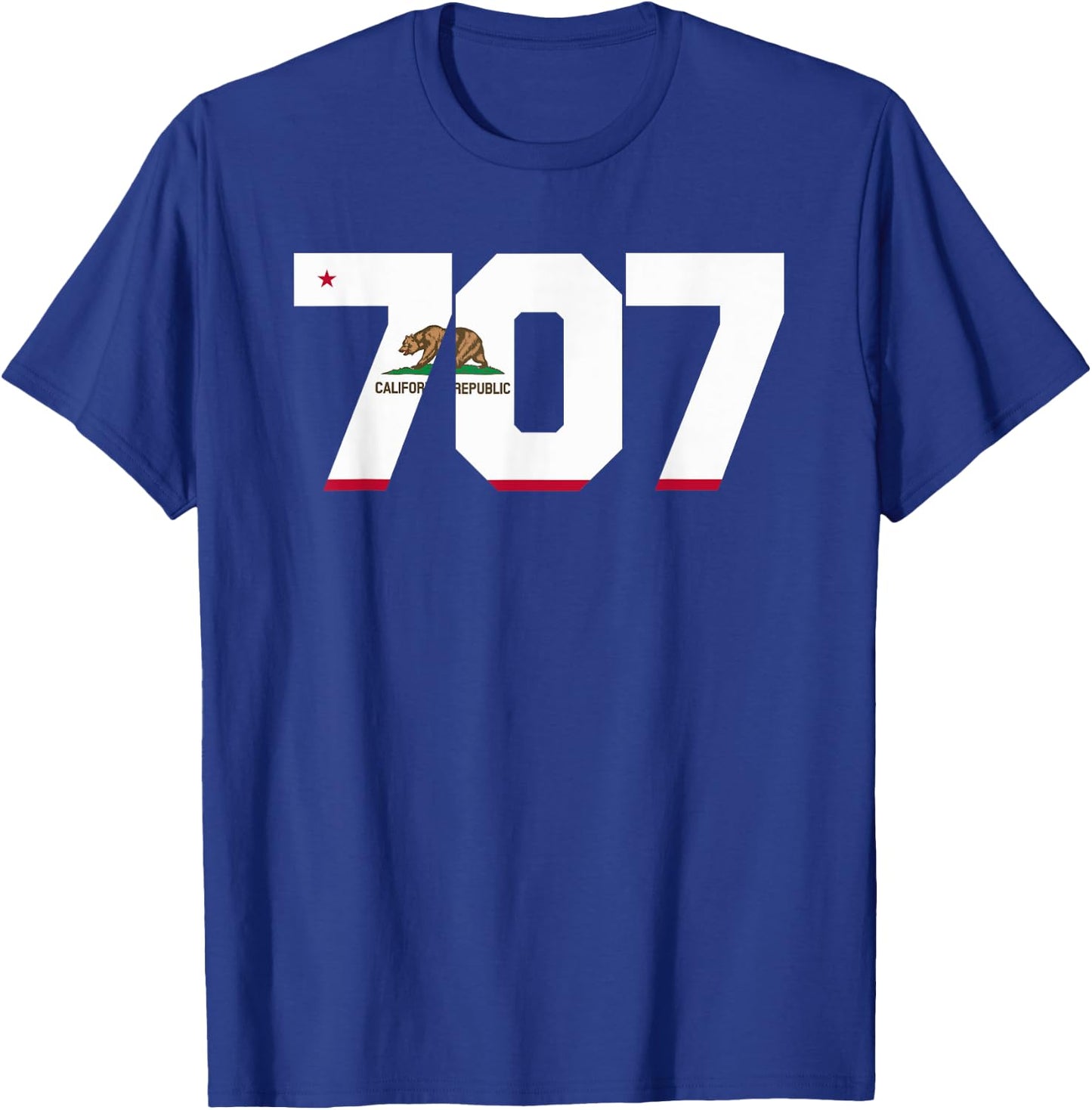 Area Code 707 shirt - Sonoma California T-Shirt - T-Shirt | Royal