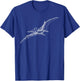 MKaur Pterodactyl Jurassic Dinosaur Flying Reptile T-Shirt - T-Shirt | Royal