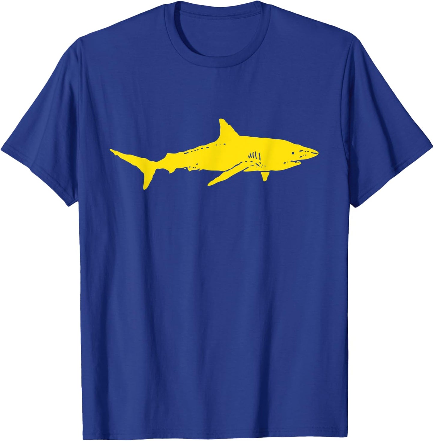 Shark | Black & Yellow Shark | Shark Gift | Yellow Shark T-Shirt - T-Shirt | Royal