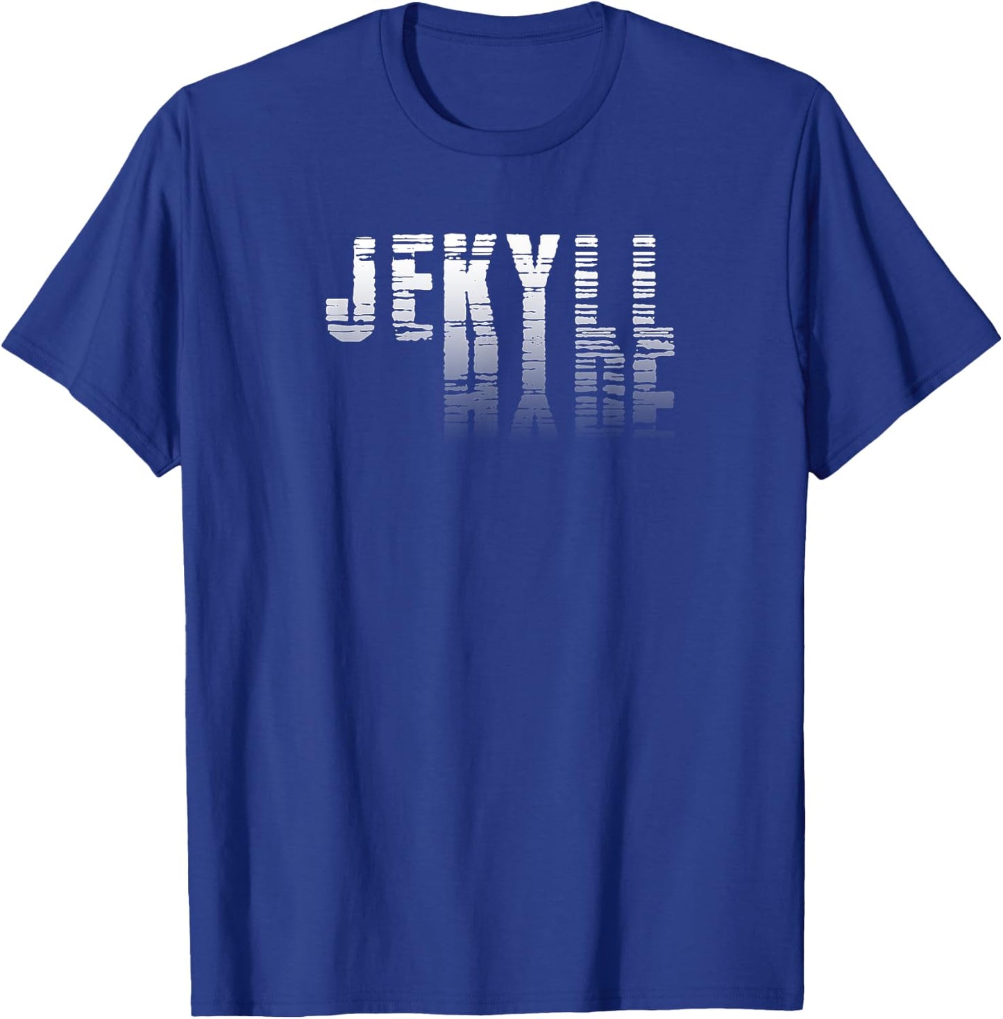 Dr. Jekyll Mr. Hyde Cool Graphic Text Design Halloween Shirt T-Shirt - T-Shirt | Royal