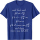 God Said Maxwell's Equations Integral Form Geeks T Shirts T-Shirt - T-Shirt | Royal
