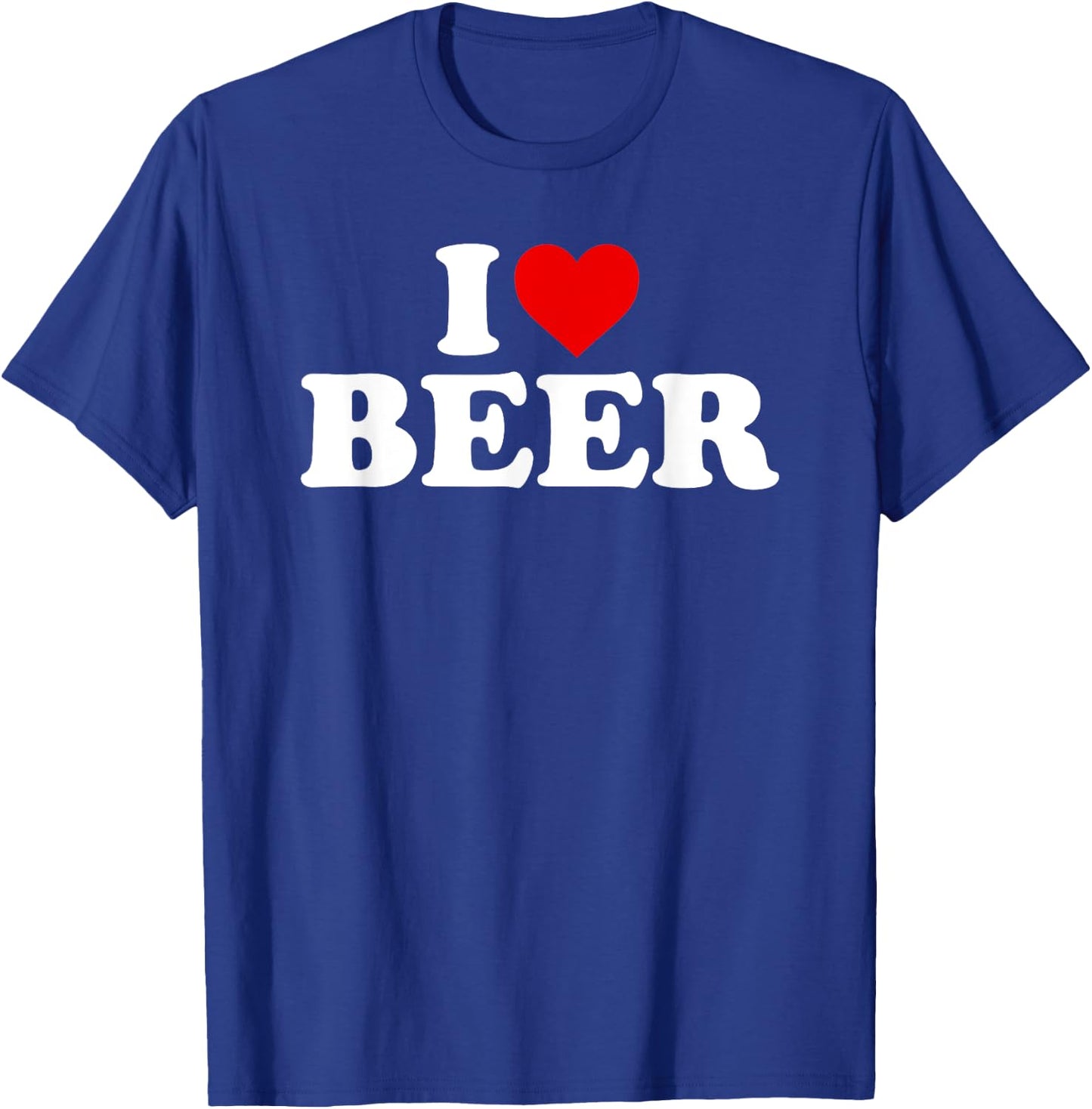 I Love Beer - Heart T-Shirt - T-Shirt | Royal