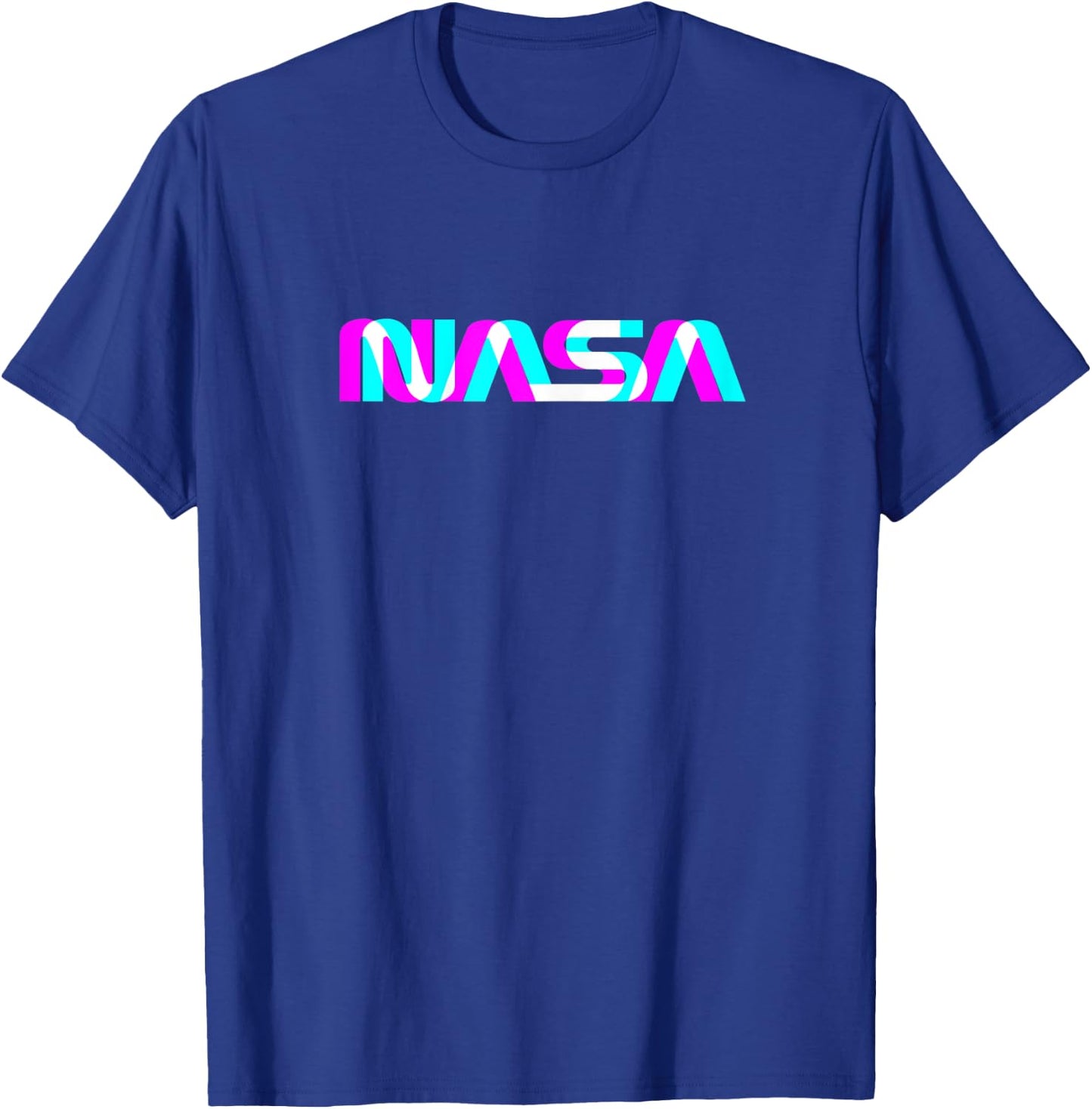 Classic NASA Worm Logo Space Aerospace Engineers T-Shirt - T-Shirt | Royal
