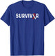 Head And Neck Cancer Awareness Ribbon Survivor Remission T-Shirt - T-Shirt | Royal