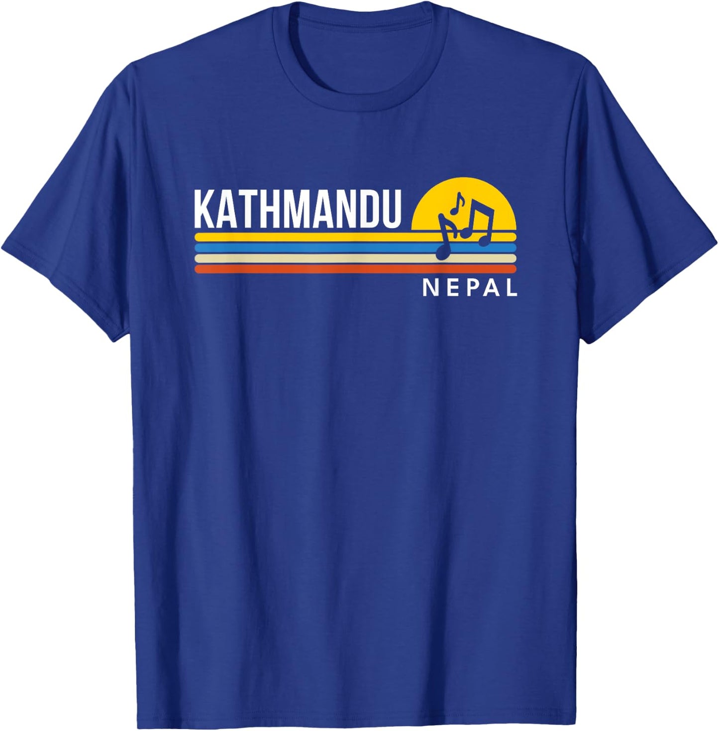 Kathmandu Nepal Vintage Retro Souvenirs T-Shirt - T-Shirt | Royal