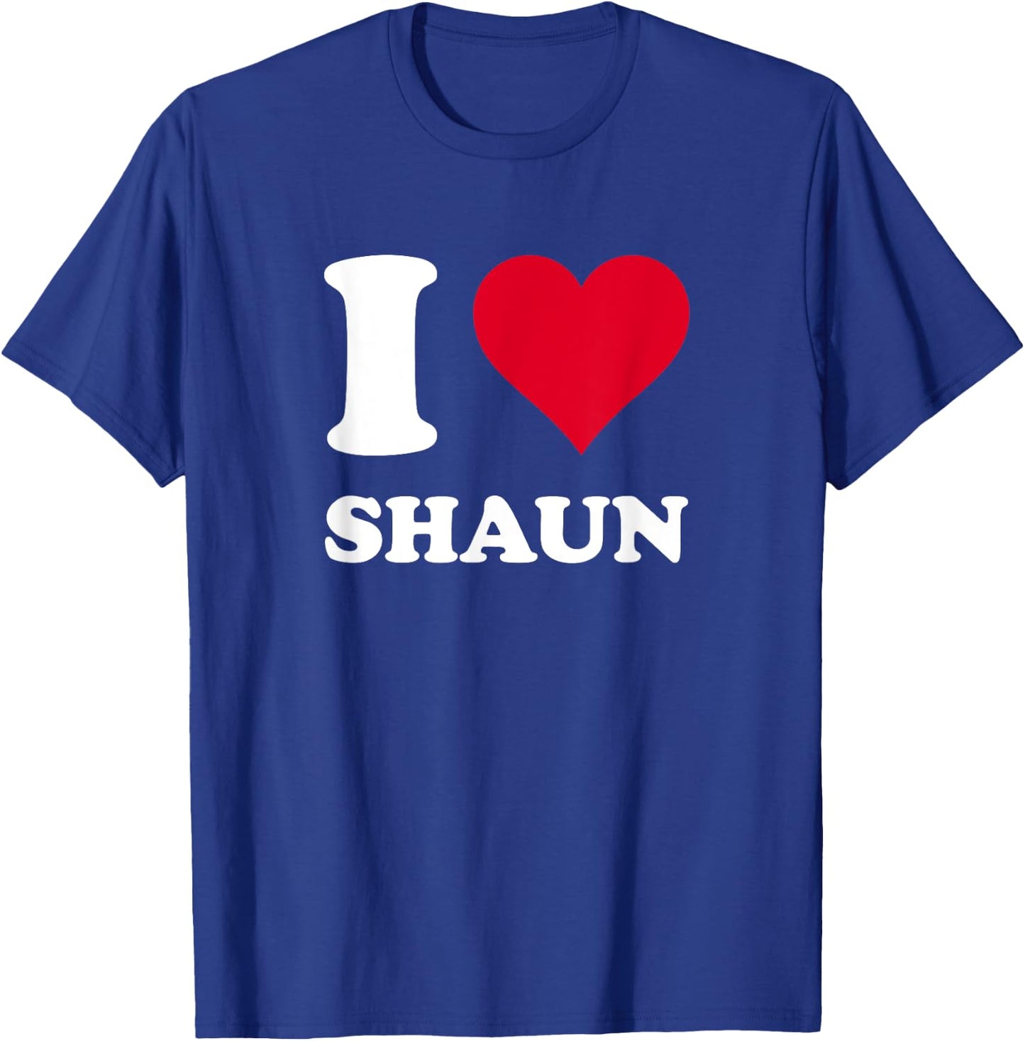 Red Heart I Love Shaun T-Shirt - T-Shirt | Royal