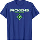 Pickens High School Dragons Stacked T-Shirt - T-Shirt | Royal